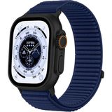 Dexmon Apple Watch 11-10 42MM 5 6 7 8 9 Se Uyumlu 38/40/41MM Uyumlu Hasır Örgü Cırtlı Spor Kumaş Kordon - Lacivert - Watch 11-10 42mm 5 6 7 8 9 Se 38/40/41mm