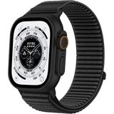 Dexmon Apple Watch 11-10 42MM 5 6 7 8 9 Se Uyumlu 38/40/41MM Uyumlu Hasır Örgü Cırtlı Spor Kumaş Kordon - Siyah - Watch 11-10 42mm 5 6 7 8 9 Se 38/40/41mm