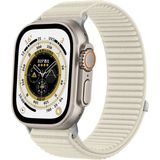 Dexmon Apple Watch 11-10 42MM 5 6 7 8 9 Se Uyumlu 38/40/41MM Uyumlu Hasır Örgü Cırtlı Spor Kumaş Kordon - Starlight - Watch 11-10 42mm 5 6 7 8 9 Se 38/40/41mm