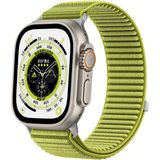 Dexmon Apple Watch 11-10 42MM 5 6 7 8 9 Se Uyumlu 38/40/41MM Uyumlu Hasır Örgü Cırtlı Spor Kumaş Kordon - Yeşil - Watch 11-10 42mm 5 6 7 8 9 Se 38/40/41mm