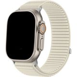 Dexmon Apple Watch 11 10 46mm - 6 7 8 9 10 11 SE Ultra Uyumlu 42 44 45 49mm Bakla Desen Hasır Kumaş Kordon Kayış - Watch 10 46mm - 42/44/45/49mm - Starlight