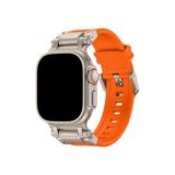 Dexmon Apple Watch 11 10 46mm 9 8 7 6 Se Ultra Uyumlu 49-46-45-44-42 mm Metal Pimli Tokalı Premium Silikon Kordon
