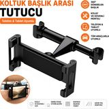 Dexmon Araç Içi Koltuk Başlık Arası 360° Dönebilen Telefon & Tablet Tutucu 4.7-12.9 Inç Tüm Araçlara Uyumlu - 000-Siyah