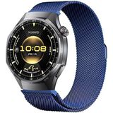 Dexmon Huawei Watch Gt Gt2 GT2E Gt3 Gt4 Gt 5 Gt6 Pro Se Elite 46MM Uyumlu 22MM Metal Hasır Paslanmaz Kordon - Lacivert