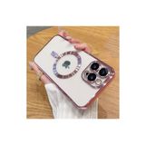 Dexmon Iphone 14 Pro (6.1) İçin Kılıf Magsafe İle Uyumlu Kamera Ve Lens Korumalı Esnek Silikon Dempre Case, Rose Gold