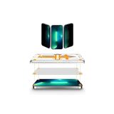 Dexmon Iphone 14 Pro (6.1) İle Uyumlu Hayalet Ekran Koruyucu Otomatik Hizalama Anti Dust 8K Ultra HD Tam Kaplayan Cam