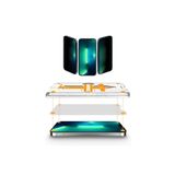 Dexmon Iphone 14 Pro Max İle Uyumlu Hayalet Ekran Koruyucu Otomatik Hizalama Anti Dust 8K Ultra HD Tam Kaplayan Cam