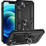 Dexmon iPhone 15 Kılıf Mıknatıslı Telefon Tutucu Yüzük ve Stant Özellikli Darbelere Full Korumalı - Siyah