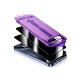 Dexmon Iphone 15 Pro Max İle Uyumlu Hayalet Cam Ekran Koruyucu Tam Kaplayan Otomatik Hizalamalı Toz Önleyici Hd
