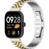 Dexmon Redmi Watch 4/5/6 - 6 Active / 6 Lite - Smart Band 10 Band 9 Pro/ 8 Pro Uyumlu Paslanmaz Çelik Ayarlanabilir Kordon Kayış - Gümüş - Gold - Redmi Watch 4/5/6 - Smart Band 10 Band 8 9 10 Pro