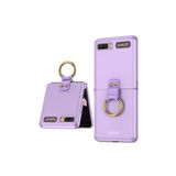Dexmon Samsung İle Uyumlu Galaxy Z Flip Kılıf Ringfold Case, Lila