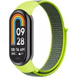 Dexmon Xiaomi Mi Band 8 Mi Band 9 Uyumlu Hasır Örgü Kordon Kayış Bileklik - Xiaomi Mi Band 9 - Neon Yeşil