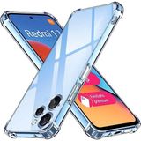 Dexmon Xiaomi Redmi 12 Uyumlu Şeffaf Silikon Kılıf Darbe Önleyici Köşe ve Kamera Korumalı Yüksek Koruma