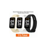 Dexmon Xiaomi Redmi Band 2 / Smart Band 8 Active Uyumlu 3 lü Silikon Kordon Seti Akıllı Saat Bileklik