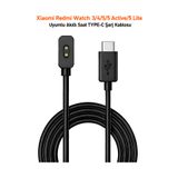 Dexmon Xiaomi Redmi Watch 3/4/5/5 Active / 5 Lite Uyumlu Akıllı Saat TYPE-C Şarj Aleti Kablosu