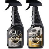 Dexter Car Care Hızlı Cila Speed Wax 500 ml + Lastik Parlatıcı ve Koruyucu 500 ml (Ikili Avantaj Paketi)