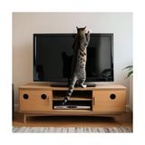 Dextron Tv Sabitleme Askısı - Bebek ve Evcil Hayvan Için Devrilme Önleyici Metal Tokalı V Tipi Deprem Güvenlik Seti - Delmeden Montaj - Gri