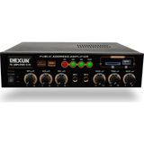Dexun D-70 100V USBli Mixer Amfi 70W 2 Mikrofon Girişi ve Aux Bağlantı İmkanı