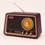 Dexxony Antika Series Retro Büyük Boy Nostaljik Radyo - Bluetooth Hoparlör Fm Am Sw 3 Bant USB Tf Kart Typ-C Şarjlı Antenli - Kızıl - Maun