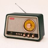 Dexxony Antika Series Retro Büyük Boy Nostaljik Radyo - Bluetooth Hoparlör Fm Am Sw 3 Bant USB Tf Kart Typ-C Şarjlı Antenli - Yeşil