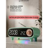 Dexxony Dx-98 Çok Fonksiyonlu Retro Bluetooth Hoparlör Fm Radyo Işıklı Dijital Çalar Masa Saati Termometreli Gece Lambası - Yeşil