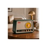 Dexxony R-2099BT Büyük Boy Retro Nostaljik Radyo Ahşap Şarjlı Bluetooth Hoparlör USB/TF Kart FM/AM/SW