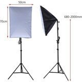 Deyatech 50 x 70 cm Softbox 2'li Sürekli Işık Seti Strobist Set Taşıma Çantalı 20 Watt Led Lambalı