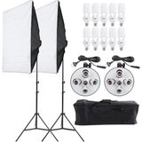 Deyatech 60x80 cm 5 Duylu Softbox Sürekli Işık İkili Set 2M Işık Ayak Stand