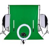 Deyatech Background Stand+Greenbox Ring Light Led Pro Stüdyo