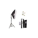 Deyatech Dyatech 50x70cm Softbox 4 Duylu Tekli Sürekli Işık Seti 50x70 4 Duylu Softbox Foto Video Işık