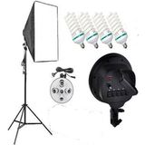 Deyatech Paraflaşh Softbox 5 Duylu 50X70CM Video ve Fotoğarf Çekimleri Süerkli Işık