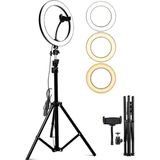 Deyatech Profesyonel 12 Inch Ring Light, LED Kuaför Makyaj ve Fotograf ve Video Çekimleri Için Ring Light LED - Sarı