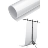 Deyatech Pvc T Stand Plastik Fon Beyaz 100 x 200 cm