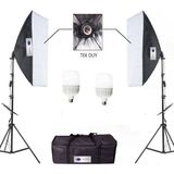 Deyatech Softbox 50 x 70 cm Tek Duylu Sürekli Video Işık Seti 30 Led Lamba