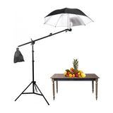 Deyatech Yemek Çekim Işık Seti Boom Arm Umberlla 84Cm [Şemşiye] Kit