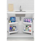 Deyhome 2 Katlı Üçgen Köşe Rafı – Banyo Duş Köşe Raf Ünitesi, Şık ve Pratik Köşe Düzenleyici Organizer 2 Adet (Beyaz)