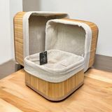 Deyhome 3’lü Bambu Kare,çok Amaçlı,düzenleyici Organizer,banyo,mutfak Sepeti - Bej