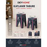Deyhome Büyük Boy Katlanabilir Pratik Kamp Taburesi