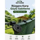 Deyhome Gölgelik Sabitleme Klipsi Uv Dayanımlı – Sera, Bahçe Filesi, Gölgelik Tente ve Tarım - Dikdörtgen - 1