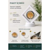 Deyhome Masa Için Katlanabilir Çanta Askısı + 7x7 cm Standlı 3D Takı Ziynet Saklama Kutusu Hediyeli