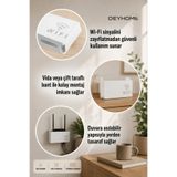 DEYHOME Modem Gizleme Kutusu ve Kablo Düzenleyici | Wi-Fi Router Saklama Kapağı | Duvar Tipi Pleksi Modem Koruyucu