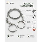 DEYHOME Taşınabilir Tel Testere, Çelik, Katlanabilir, Kamp ve Survival için Cep Boy Zincir Testere