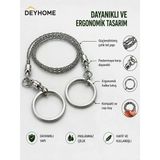 DEYHOME Taşınabilir Tel Testere, Çelik, Katlanabilir, Kamp ve Survival için Cep Boy Zincir Testere