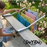 Deyido Çok Amaçlı Portatif Balkon Duvarı Çamaşır Kurutma Askılığı Metal 100 cm Yükseklik