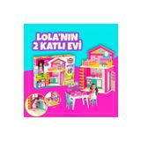 DeYiDo Lola'nın 2 Katlı Evi Eğlenceli Barbie Evi Oyuncak Evcilik Seti Muhteşem Rüya Oyun Evi Bebek Hediyeli