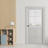 DEZ FURNISHINGS Akülü Aletsiz 1 "Metal Kapılar için Mıknatıslı Mini Panjur, Oda Karartma, 25" G x 42" H, Beyaz