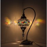 Dez Home Dezhome Mozaik Lamba Deve Boynu Bohem Abajur Otantik - Renkli