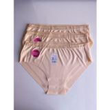 Dezalux Dondeza Beli Lastikli Kadın Dikişsiz Külot Izyapmayan Yumuşak Mikro Kumaş Bikini Külot 3'Lü Paket Xl Ten Xl