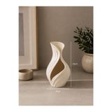 Dezora Home Burgu Tasarımlı Dekoratif Vazo 16x9 cm – Minimal Masa, Dresuar ve Salon Dekoru