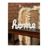 Dezora Home Home Yazılı Dekoratif Obje 16x4cm – 3D Baskı Minimal Ev Dekoru Masa ve Dresuar Süsü